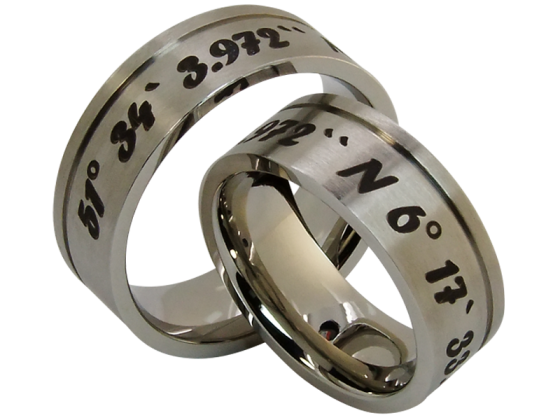 Model Juno - 2 coordinate rings stainless steel